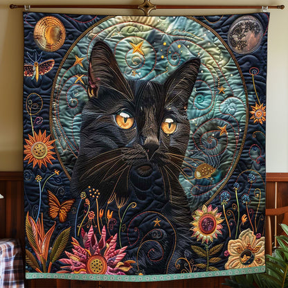 Space Black Cat WP0909027CL Quilt