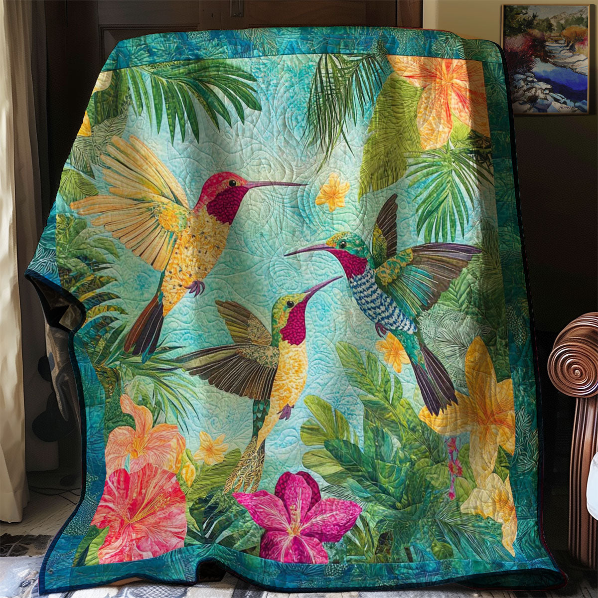 Summer Hummingbird WP0608031CL Quilt