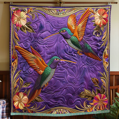 Tropical Floral Hummingbird WP0409052CL Quilt