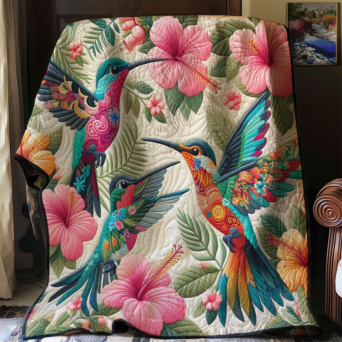 Tropical Hummingbird WP0608005CL Quilt