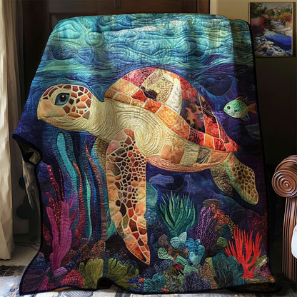 Tropical Sea Turtle WP0508033CL Quilt