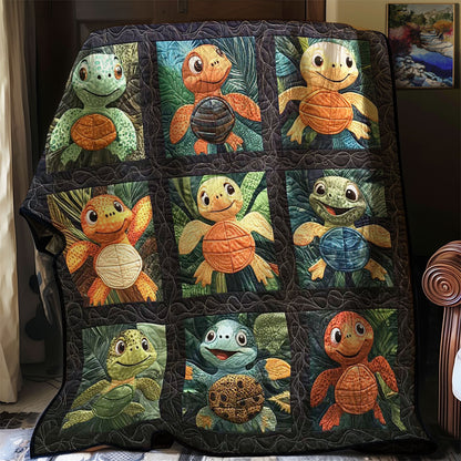 Turtle Cute Forest WP0208023CL Quilt