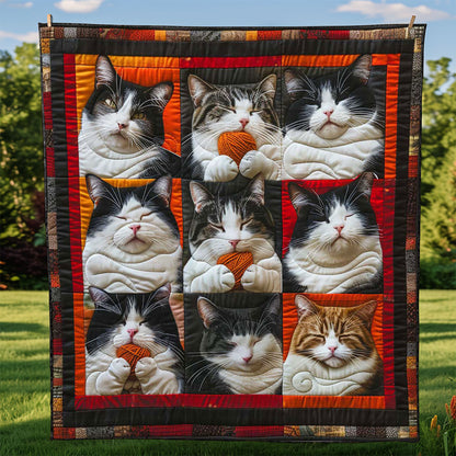 Tuxedo Cat Collection WP1408017CL Quilt