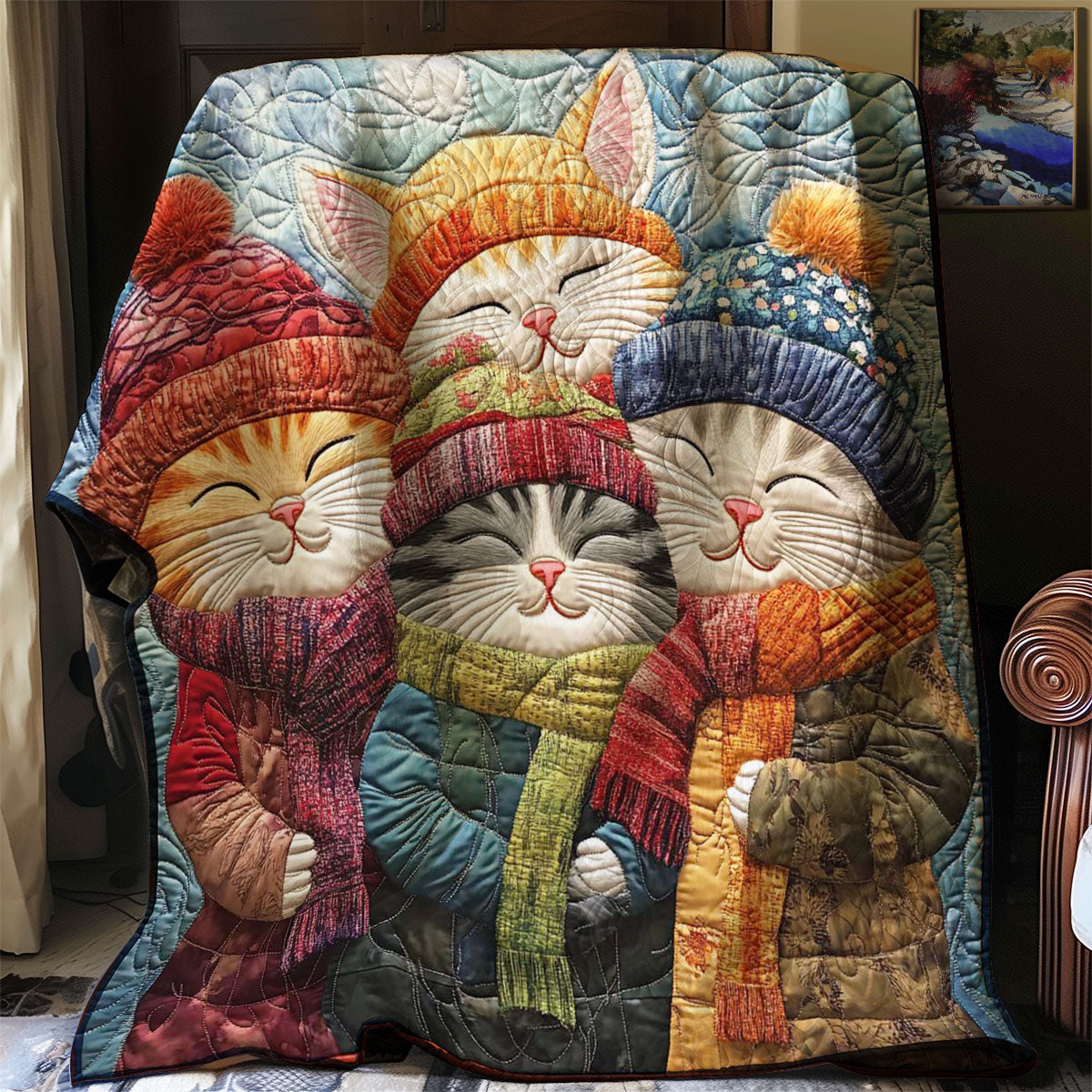 Winter Cat WP0508018CL Quilt