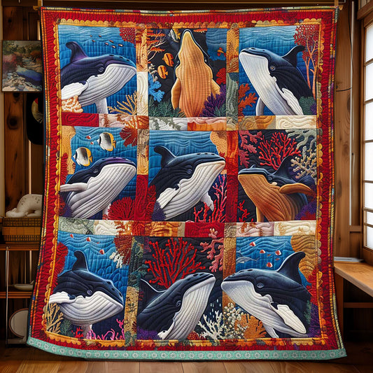 Abstract Whale WP3008031CL Quilt