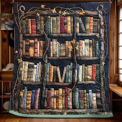 Ancient Castle Bookshelf WP0509003CL Quilt