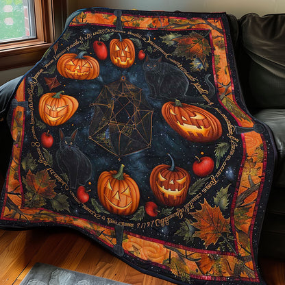 Black Cat Halloween Witch WP0208009CL Quilt