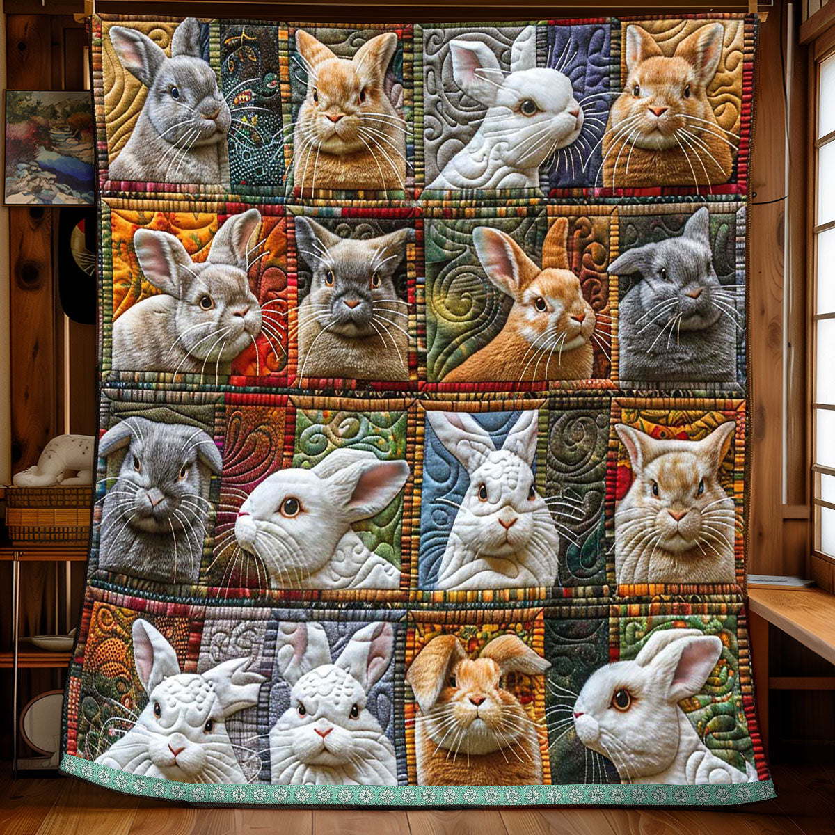 Bunny Trails WP3008035CL Quilt