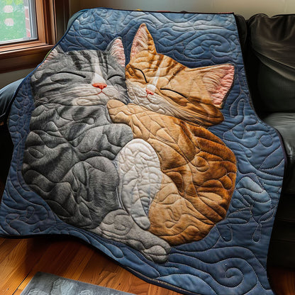 Cat Cuddling WP0608007CL Quilt