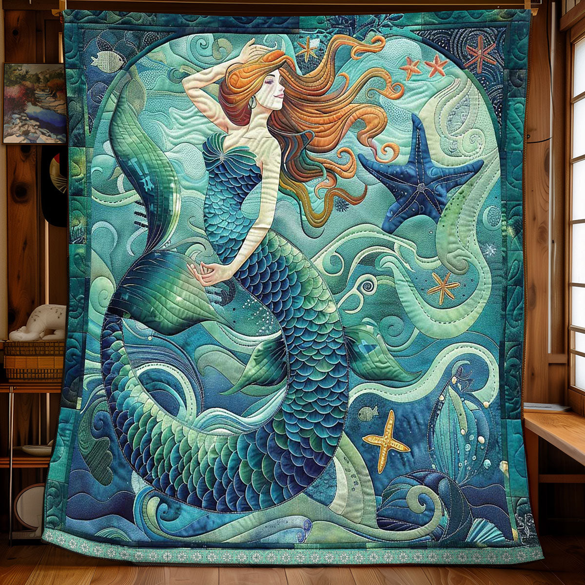 Charming Mermaid WP2208007CL Quilt