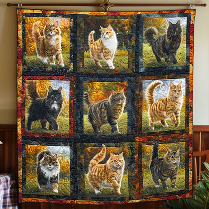 Collection Autumn Cat WP1308060CL Quilt