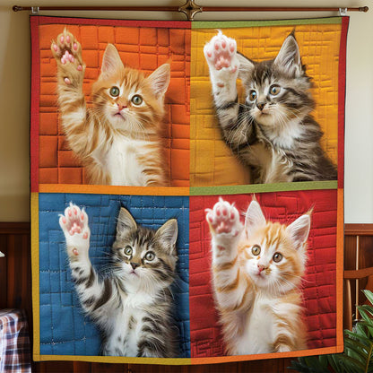 Colorful Kitten Paw WP1308053CL Quilt