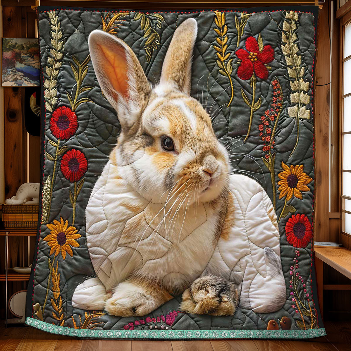 Cute Lop Rabbit WP3008038CL Quilt