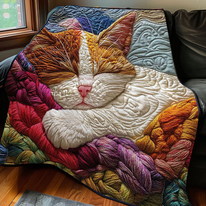 Cute Tabby Cat WP0208001CL Quilt