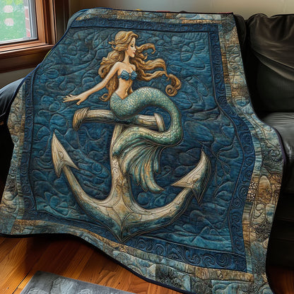 Emerald Anchor Mermaid WP0208004CL Quilt