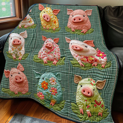 Farm Pig Collection WP0208035CL Quilt