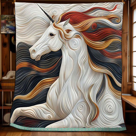 Fire Spirit Unicorn WP2208012CL Quilt