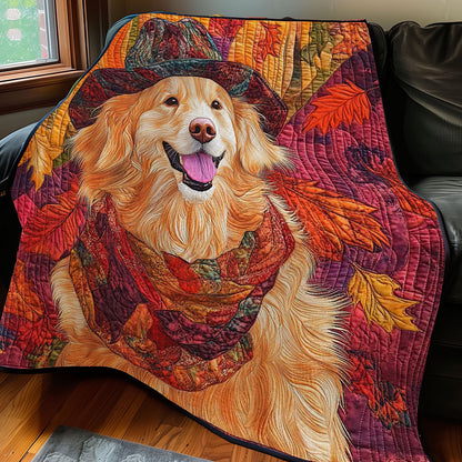 Golden Retreiver Autumn Vibe WP0208020CL Quilt