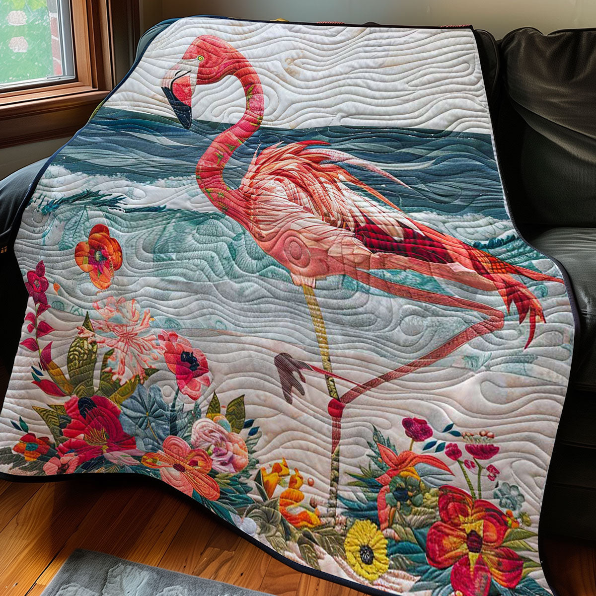 Hawaii Flamingo WP0208008CL Quilt