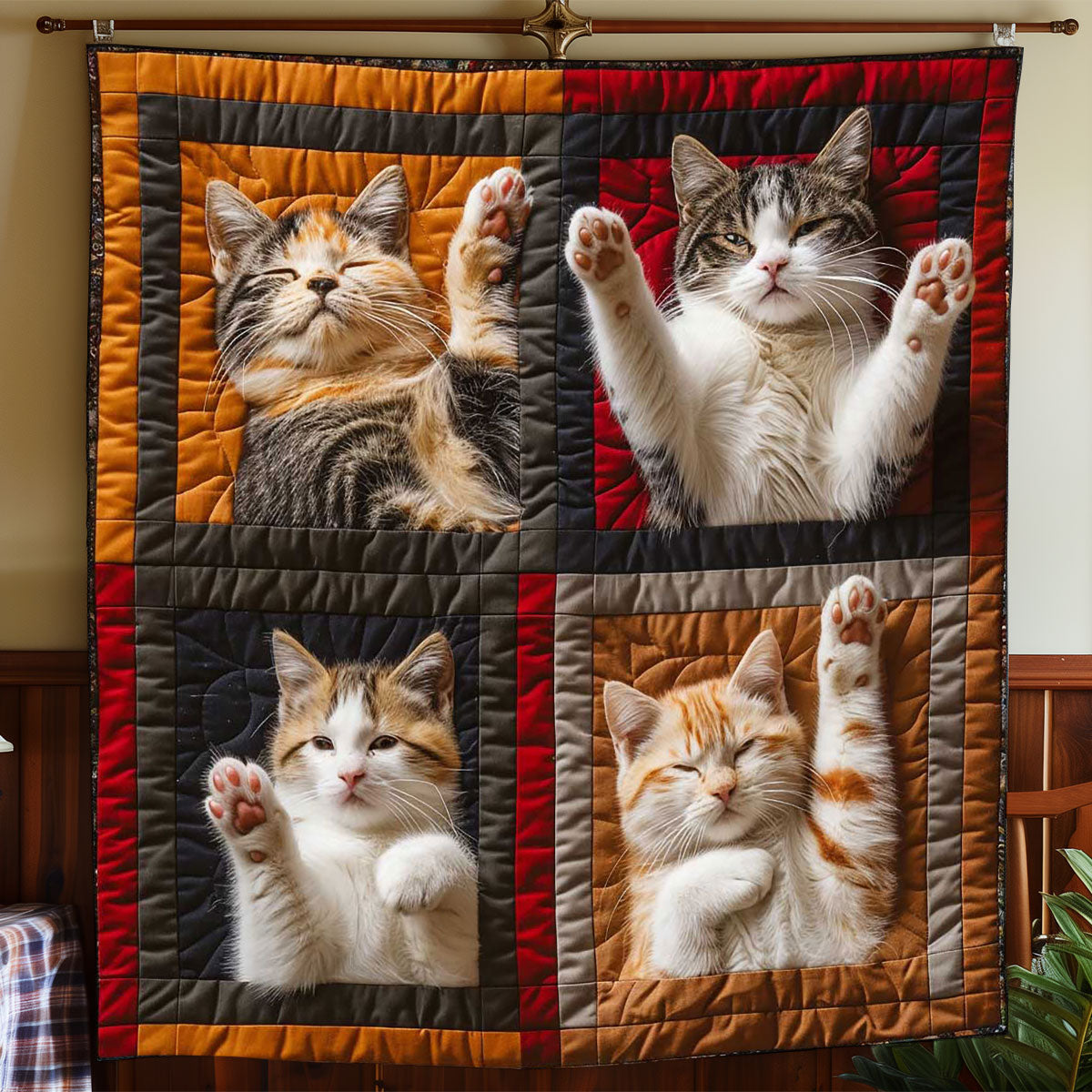 Hi Paw Cat WP1408010CL Quilt