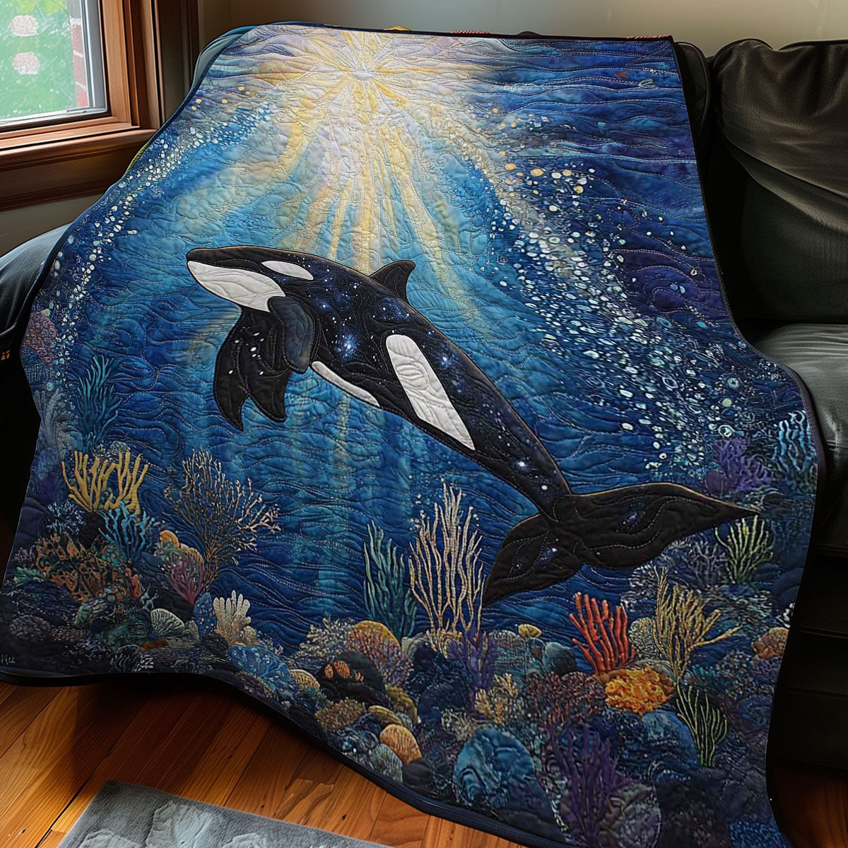 Killing Whale Sunrise WP0208007CL Quilt