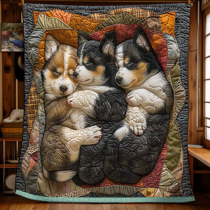 Lovable Corgi WP0509027CL Quilt