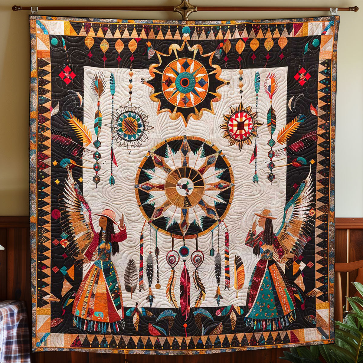 Native America Ritual WP1308024CL Quilt