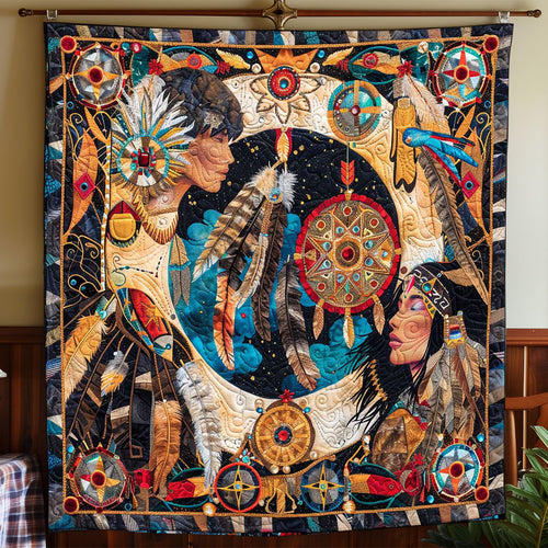 Native American Couple WP1508015CL Quilt