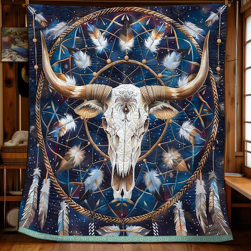 Native American Skull WP2208038CL Quilt