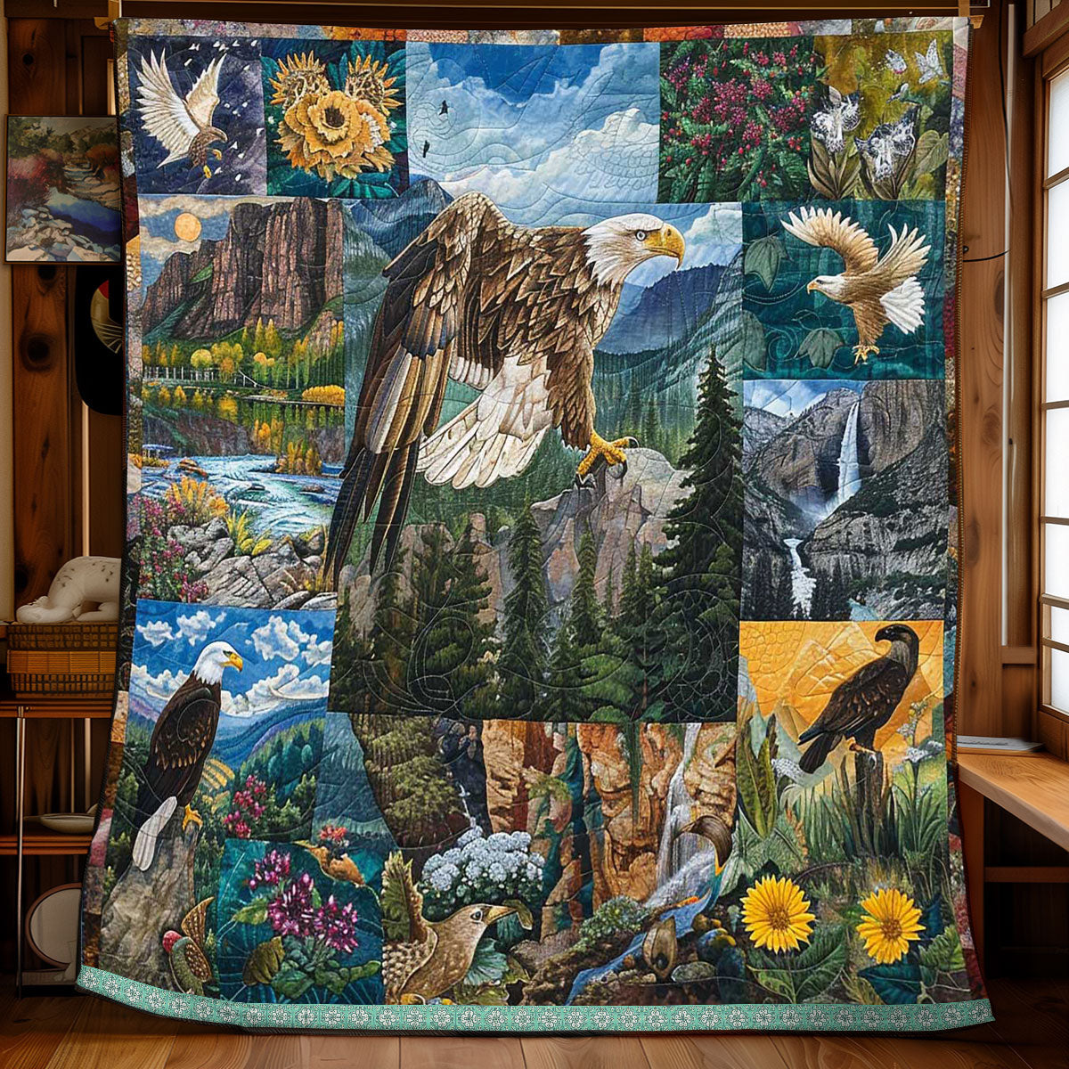 Nature Habitat Eagle WP0409031CL Quilt