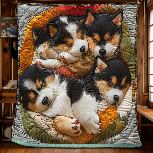 Nestling Sleeping Corgi WP0409033CL Quilt