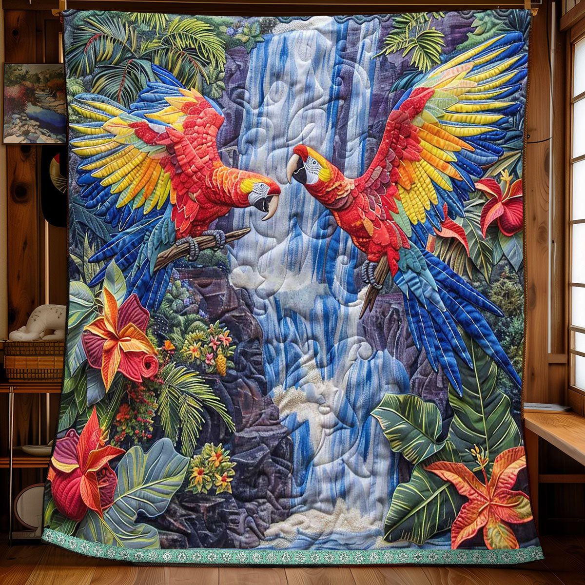 Parrot Habitat WP0909040CL Quilt