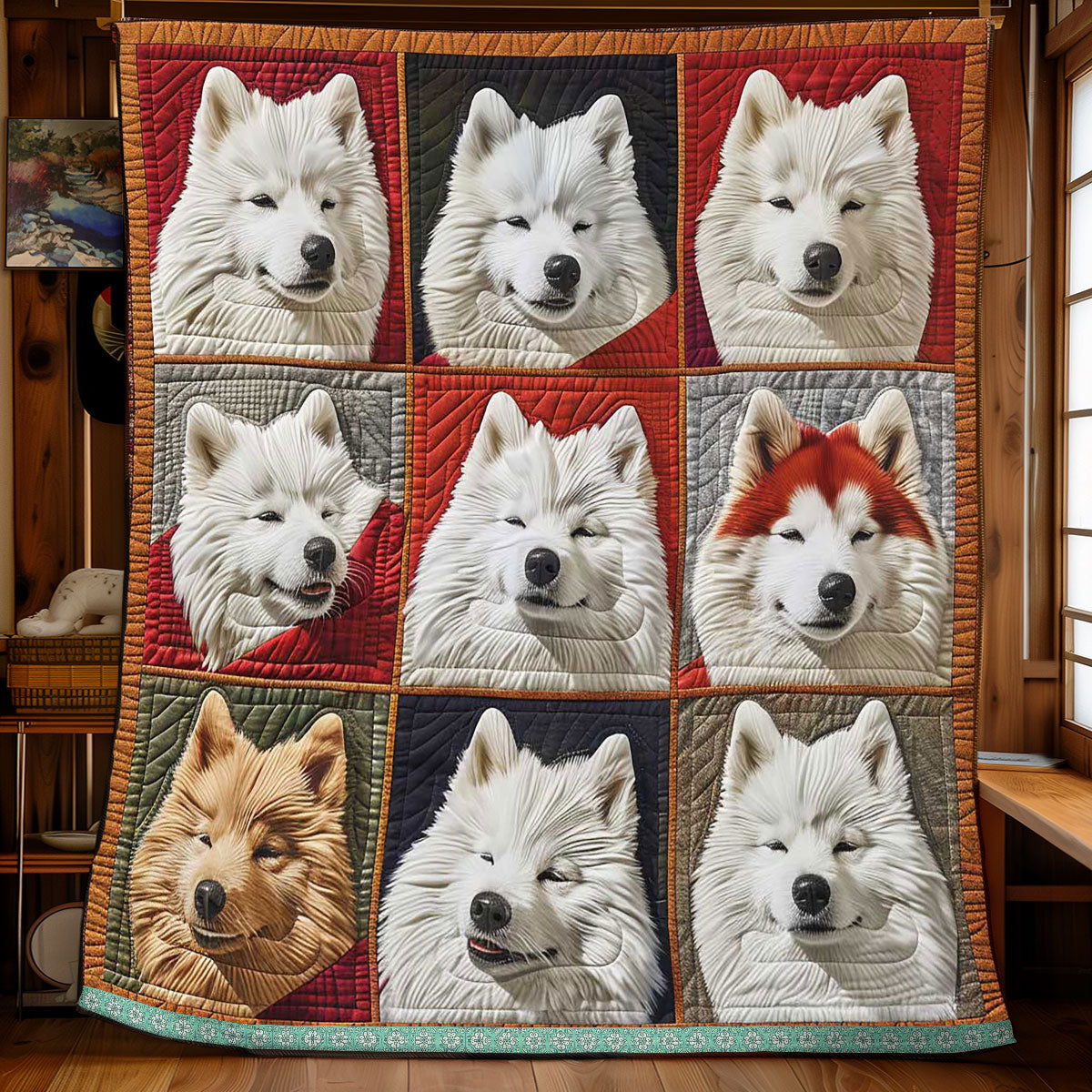 Samoyed Breed WP3008021CL Quilt