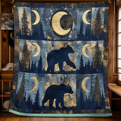 Silhouette Bear Crescent WP0509043CL Quilt