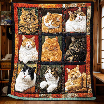 Sleeping Cat Collection WP0708028CL Quilt