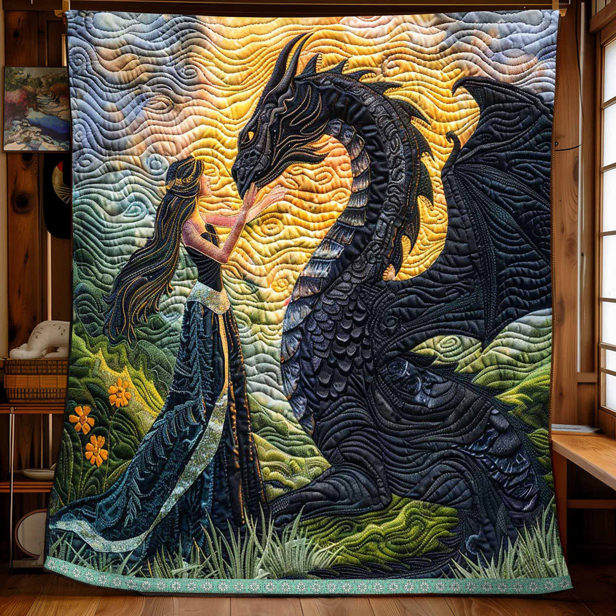 Sunrise Dragon Princess WP0409047CL Quilt