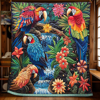 Tropical Cockatiels WP0909037CL Quilt