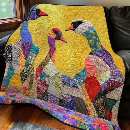 Vibrant Patchwork Goose WP0108040CL Quilt