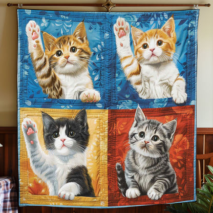 Winter Cat Staring WP1308050CL Quilt