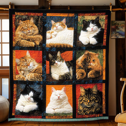 9 Sleeping Cat WP0708001CL Quilt