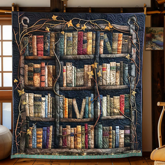 Ancient Castle Bookshelf WP0509003CL Quilt