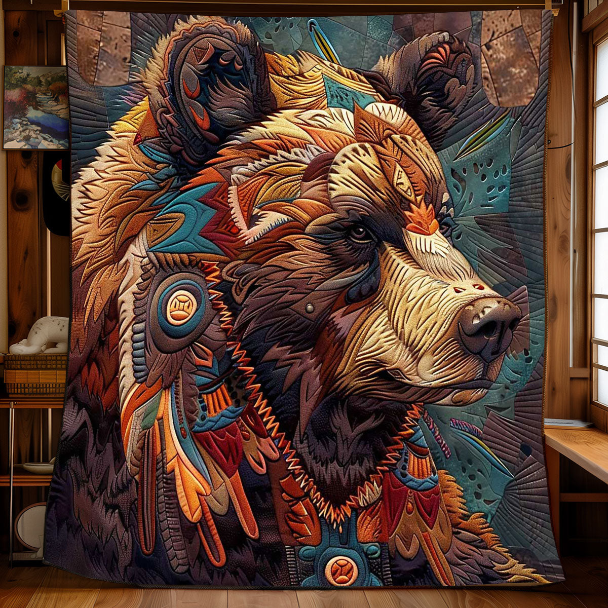 Bear Native America WP1308003CL Quilt