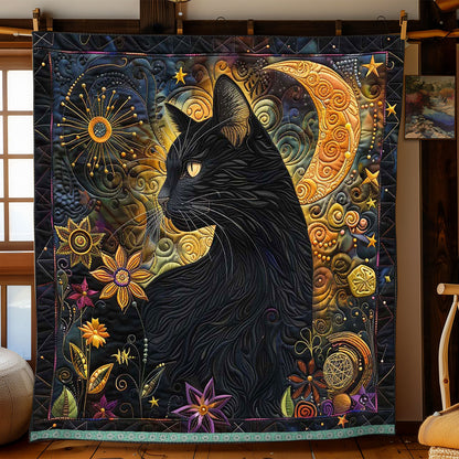 Black Cat Crescent WP0909028CL Quilt