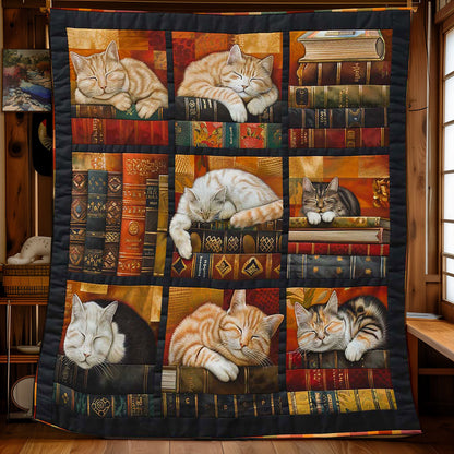 Bookshelf Cat WP2008002CL Quilt