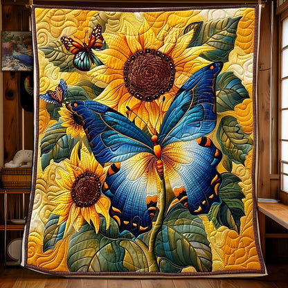 Butterflies Sunflower WP2008003CL Quilt