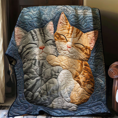 Cat Cuddling WP0608007CL Quilt