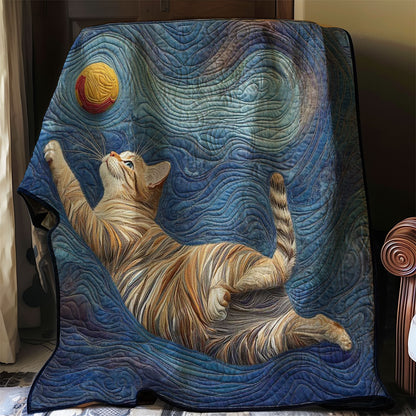 Cat Playing Ball WP0208033CL Quilt