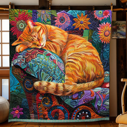 Cat Sleep On Couch WP0909032CL Quilt