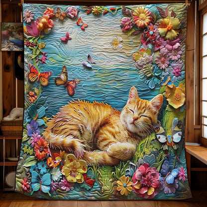 Cat Sleep Peacefully WP2108012CL Quilt