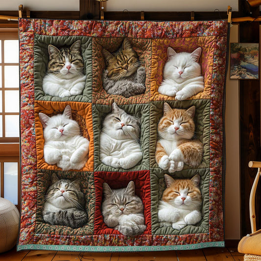 Cat Tucks Paw WP0409005CL Quilt